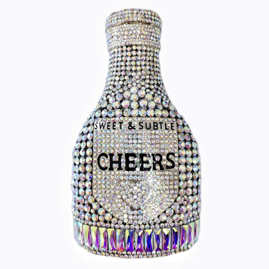 Bouteille de Champagne Strass Soir Clutch Sac Femme
