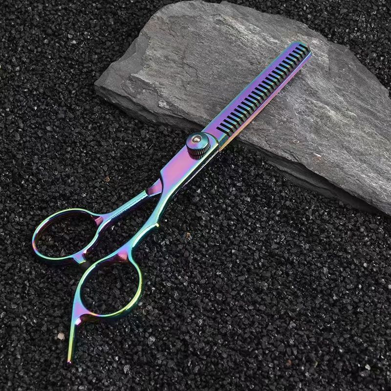 Ciseaux de coiffure-Ciseaux dentaires-Colorful-3 Luo 13 acier-1 pièce