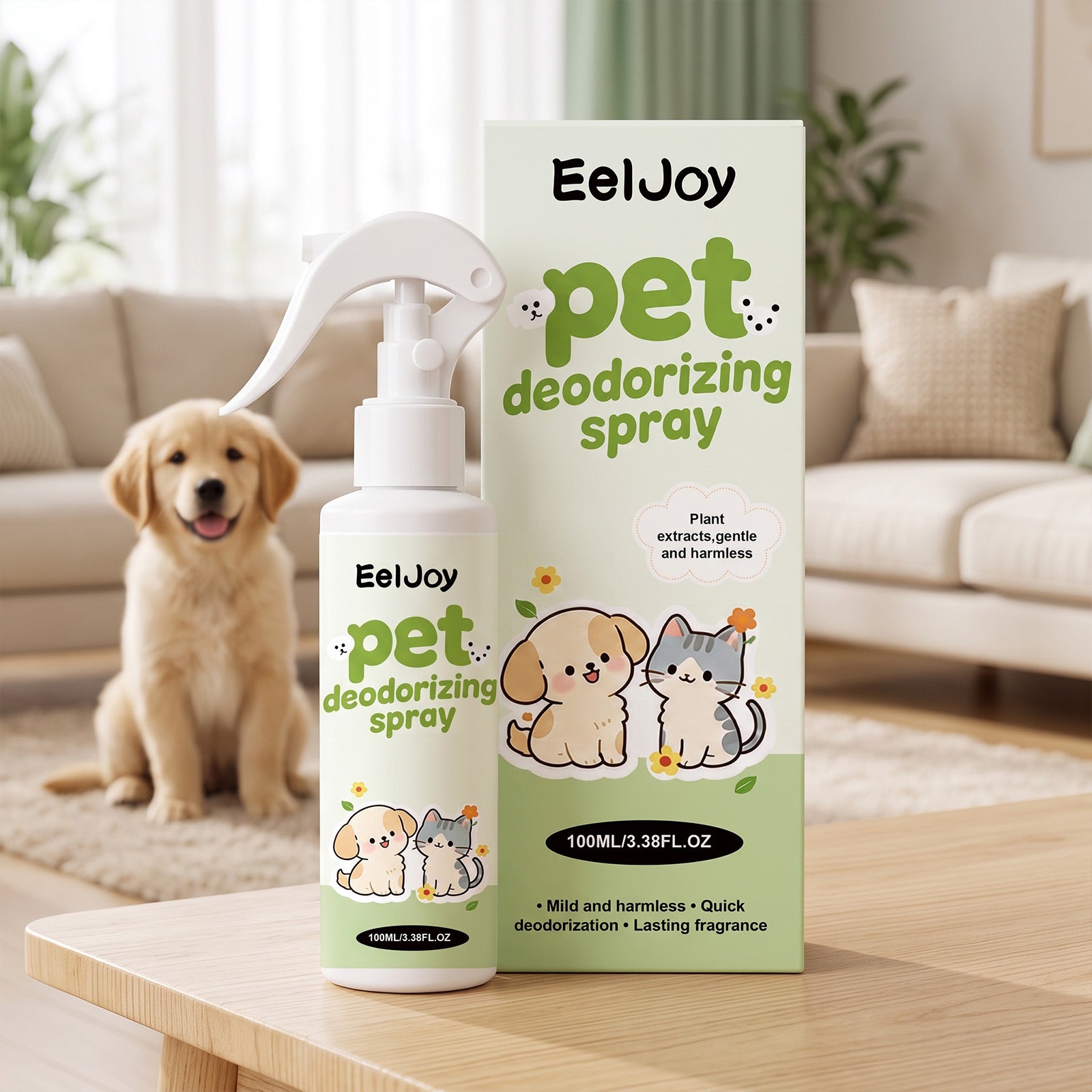 Vaporisateur de désodorisant pour animaux Chats et chiens