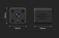 Caméra de vision de nuit HD smart wear caméra de surveillance intelligente
