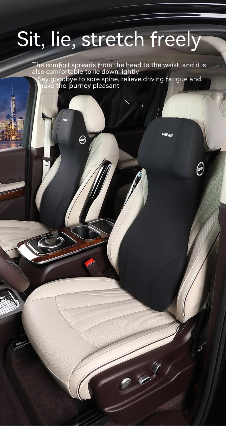 Coussin d'appuie-tête de taille automobile Mousse à mémoire en une pièce