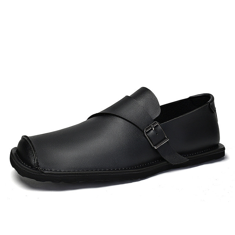Chaussures casual vintage en cuir style homme