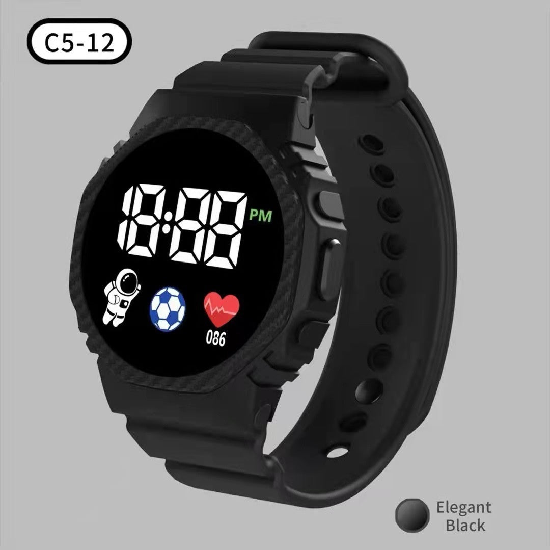 Montre électronique carrée Étudiante