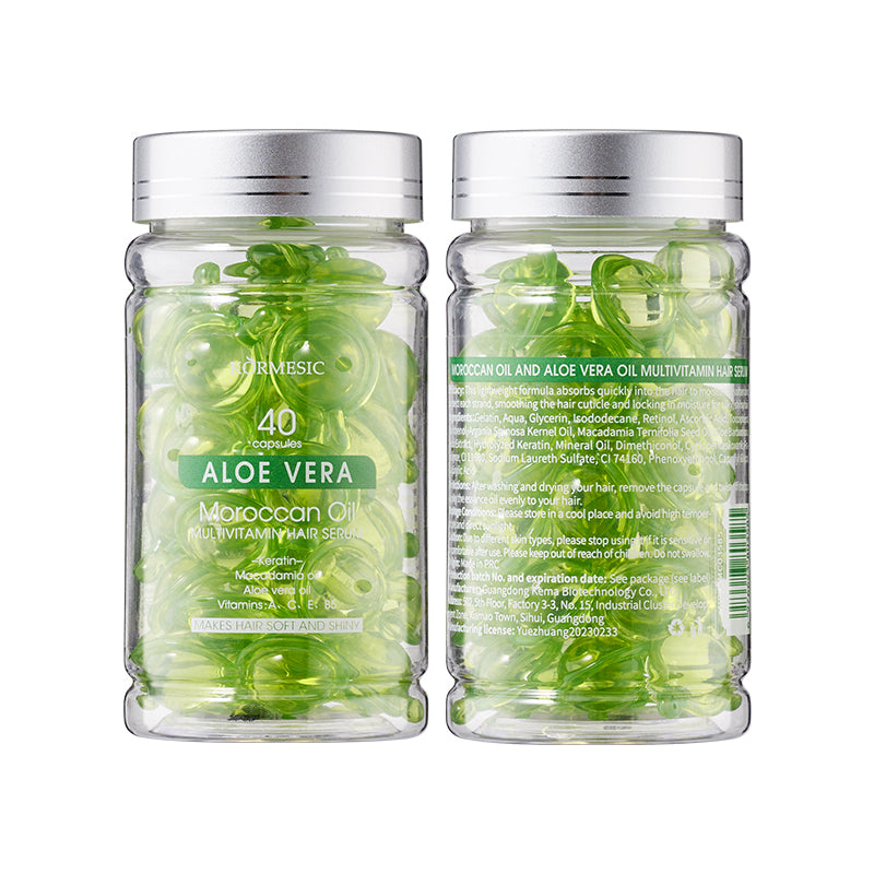 KORMESIC Huile Marocaine et Aloe Vera Huile Multivitamine Cheveux E Sence pour le commerce extérieur 1ml 40 Ca