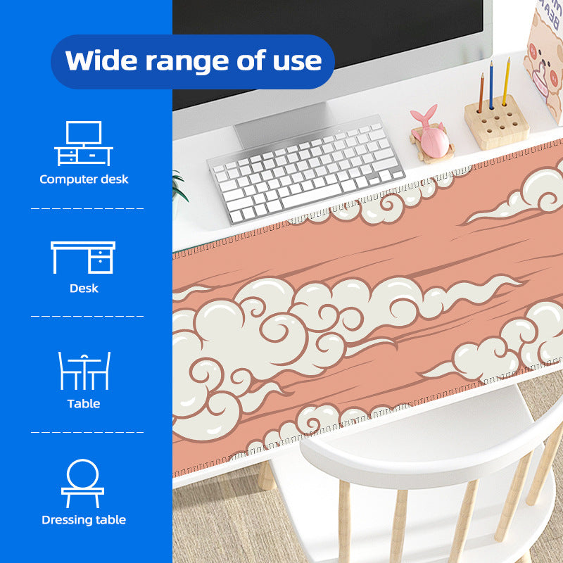 Southeast Asia Hot-seller Cloud Mouse Pad Grande table de bureau Tapis en caoutchouc antidérapant Mous