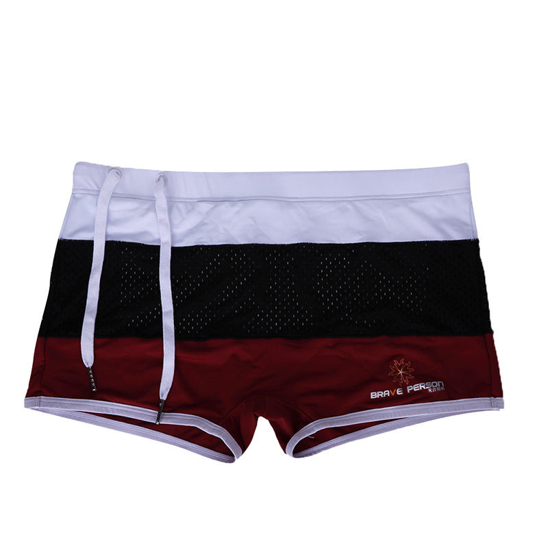 Boxers de maillots de bain en polyester pour hommes
