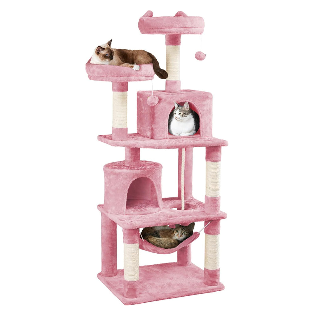 Arbre de chat vertical avec lit de chat intégré