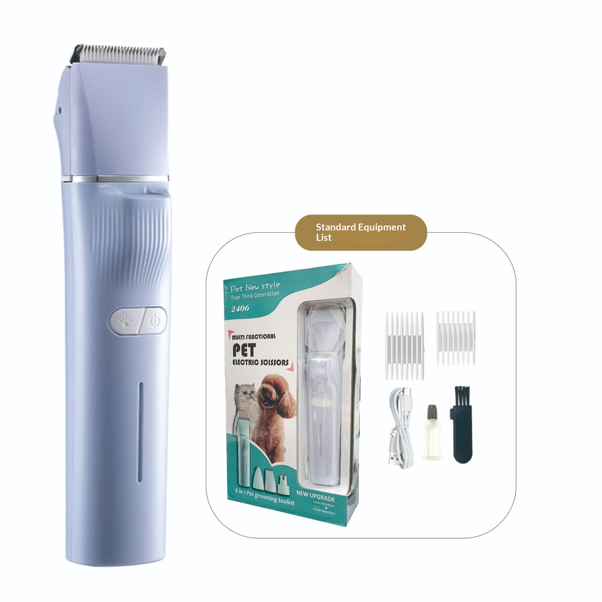 Clipper électrique pour animaux de compagnie de haute puissance & Trimeur de grooming Cat.