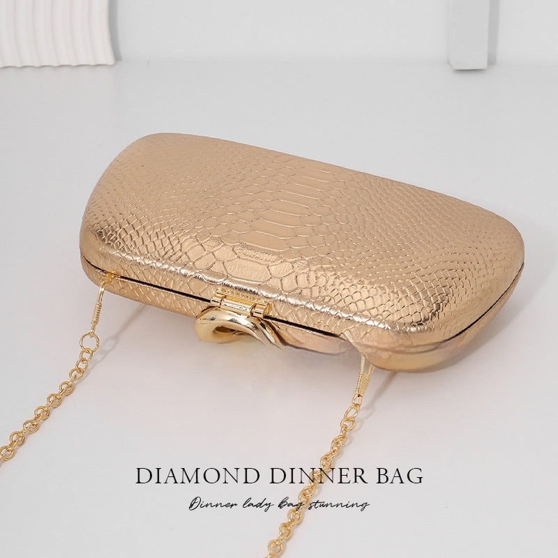 Femmes Stylish Snake-Print Tote du soir avec un flair européen-américain sophistiqué