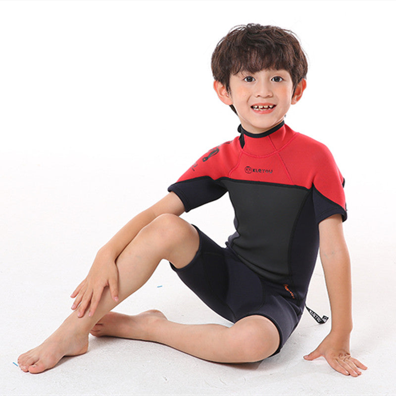 Maillot de bain chaud pour enfants Garçons et filles Un seul vêtement épais