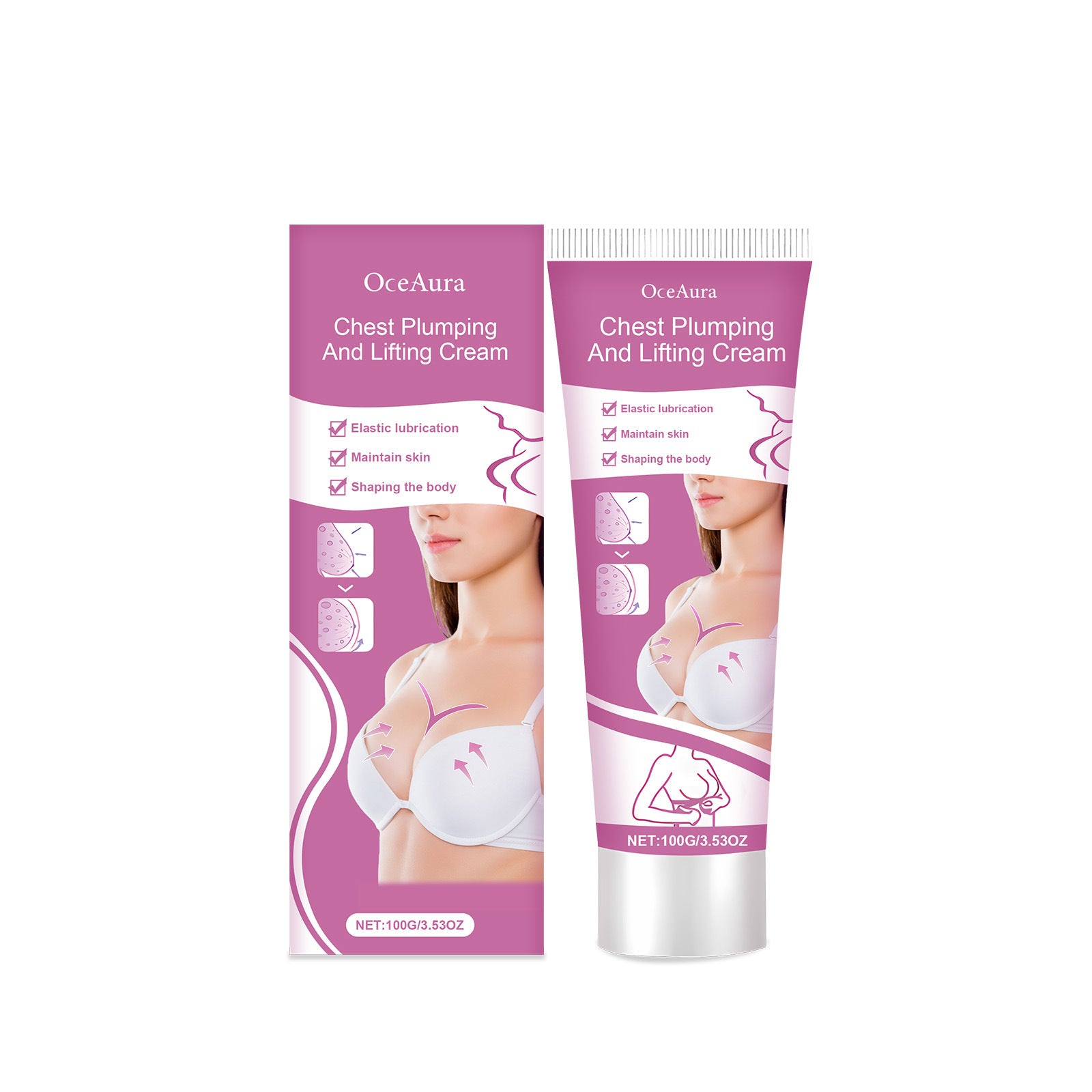 Crème de soin du sein Oceaura Hydratante et Hydratante Crème de soin de massage pour le sein des femmes