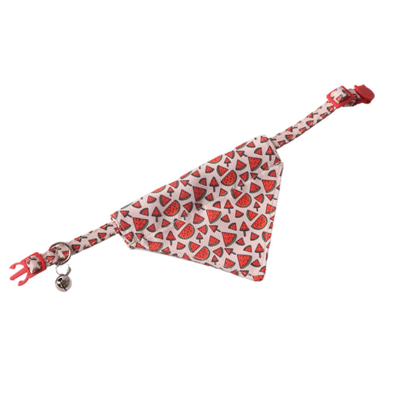 Collier pour animaux de compagnie Fruit coloré série Bow Triangular Binder
