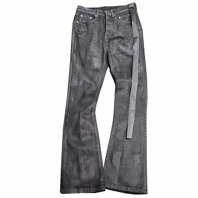 Pantalons de denim avec cordons de serrage pour hommes et femmes