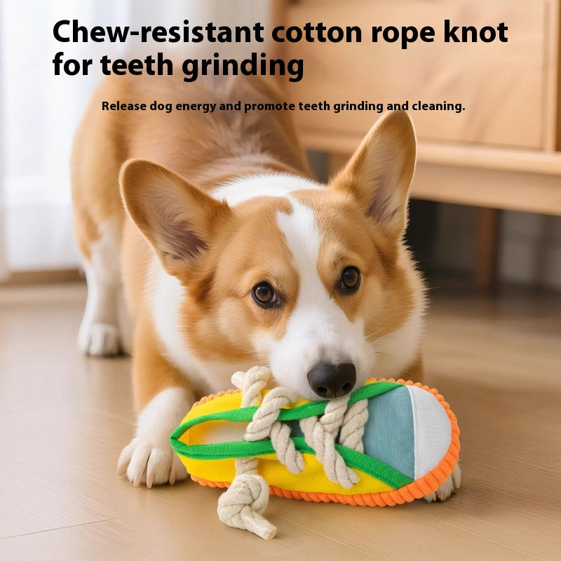 Pantoufles de son chien Jouet Self-Hi soulagement Bends et Hitches Molar