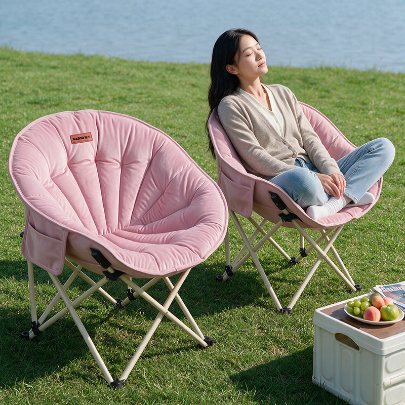 Chaise pliante en forme de soucoupe Shell pliable