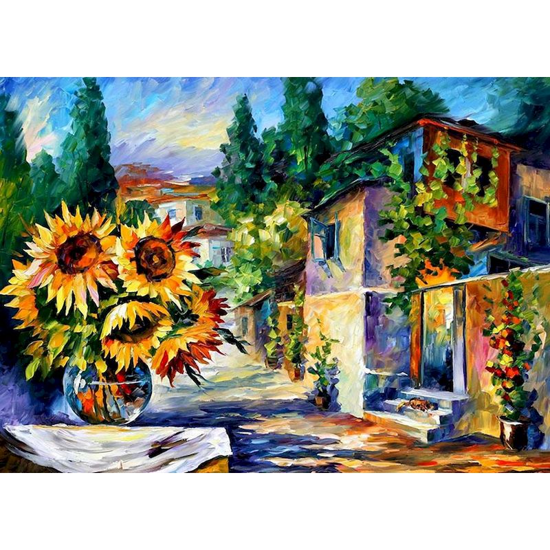 Peinture à l'huile peinte à la main sur toile pour décoration murale à la maison