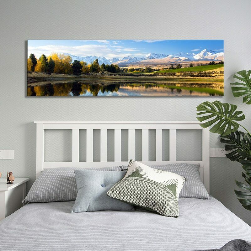 Natural Lake And Mountain Scenery Accueil Hôtel Hôtel Decorative Wall Art