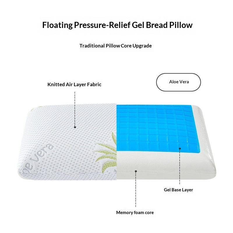 Oreiller de refroidissement d'été Mousse mémoire unique Gel Oreiller Core