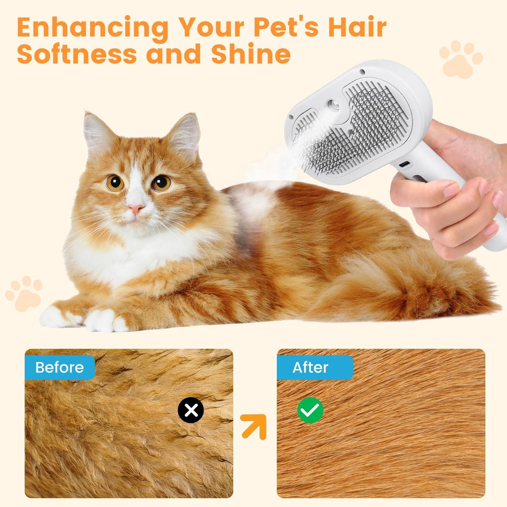 3 en 1 brosse à vapeur de chat