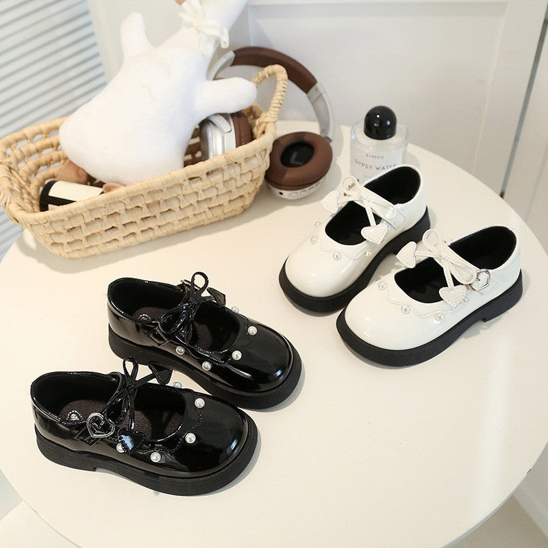 Chaussures en cuir breveté printemps & automne style britannique