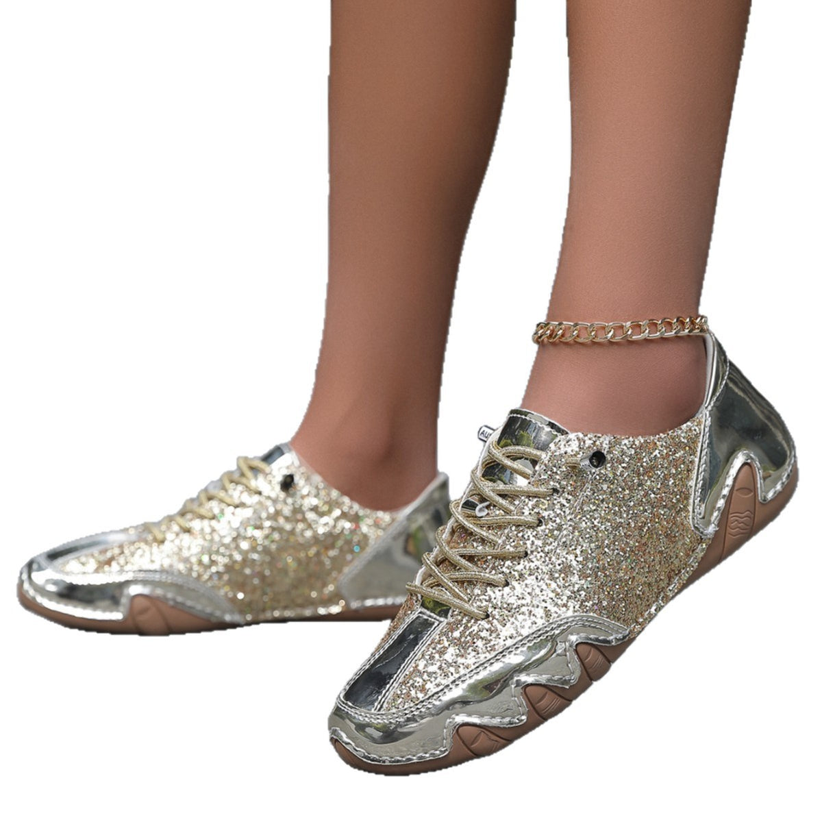 Chaussures antidérapantes en cuir pour femmes