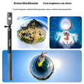3 M fibre de carbone Super long Invisible Selfie Stick
