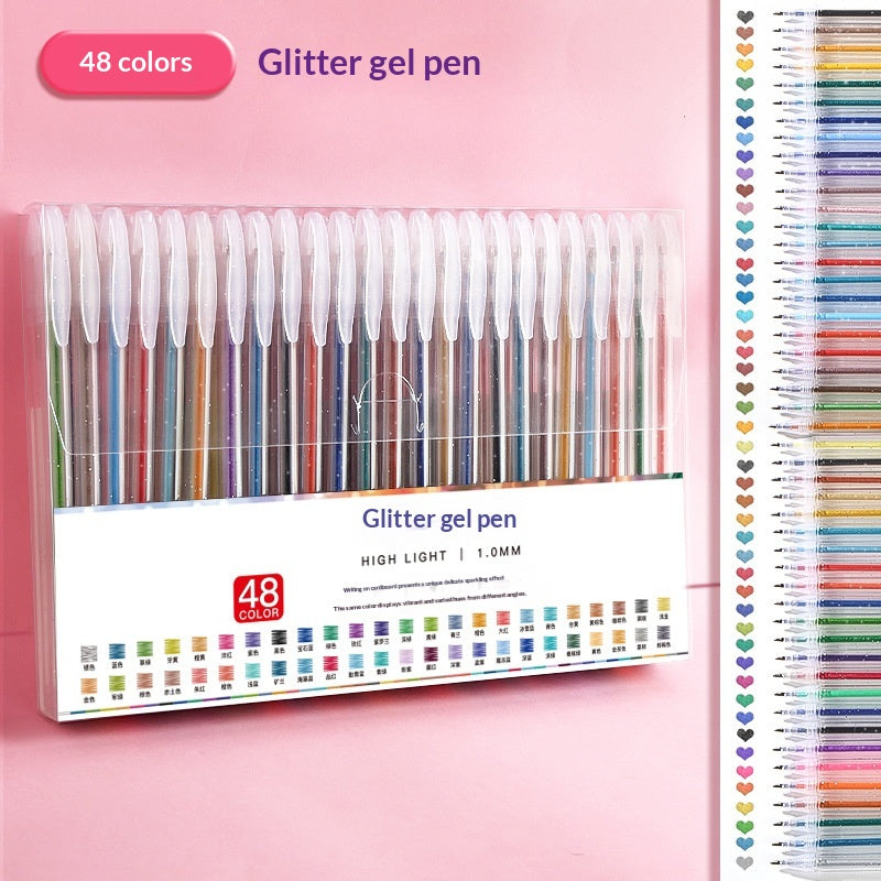 Stylos colorés de glissade Stylos brillants de Curry