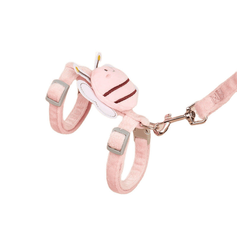 Outdoor Teddy Ajustable Internet Celebrity Bee Shape Cat Rope