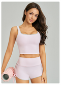 Set de vêtements actifs haute-fin Texturés avec un style de dopamine pour le yoga