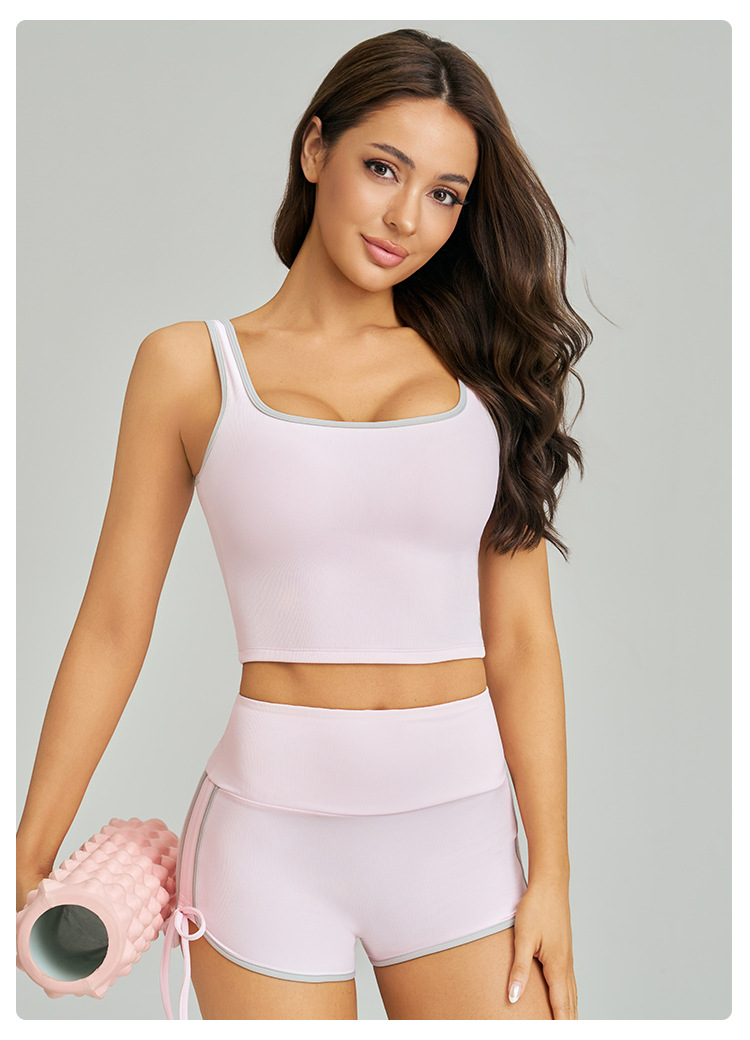 Set de vêtements actifs haute-fin Texturés avec un style de dopamine pour le yoga
