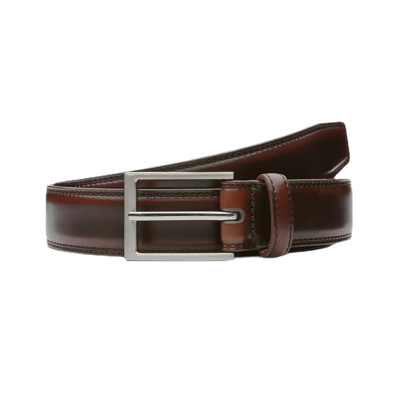 Ceinture décontractée simple en cuir pour hommes