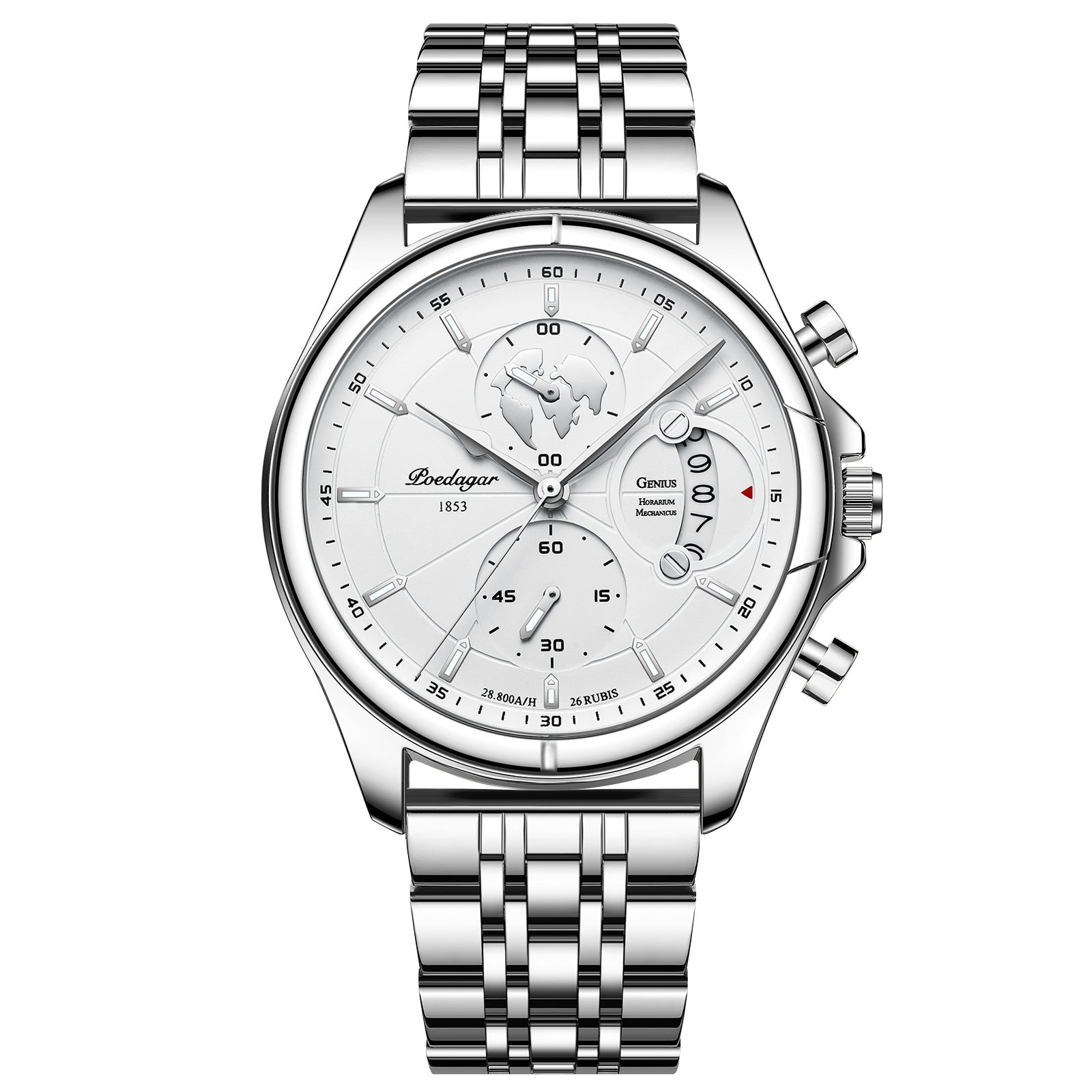 Montre à quartz multifonctionnelle à l'épreuve de l'eau pour hommes