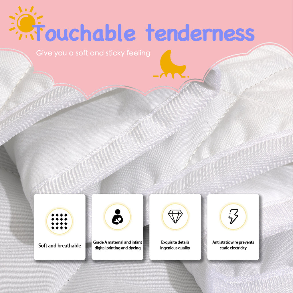 Ensemble de literie en marbre arc-en-ciel souple en microfibre Pastel