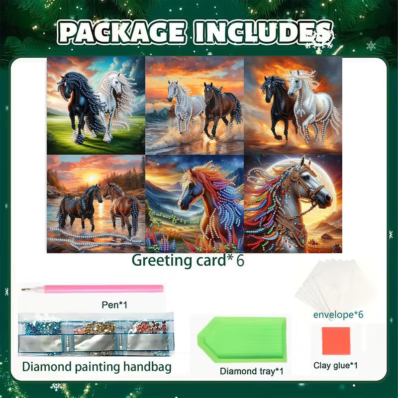 Kit de peinture diamant bricolage Kit carte d'anniversaire