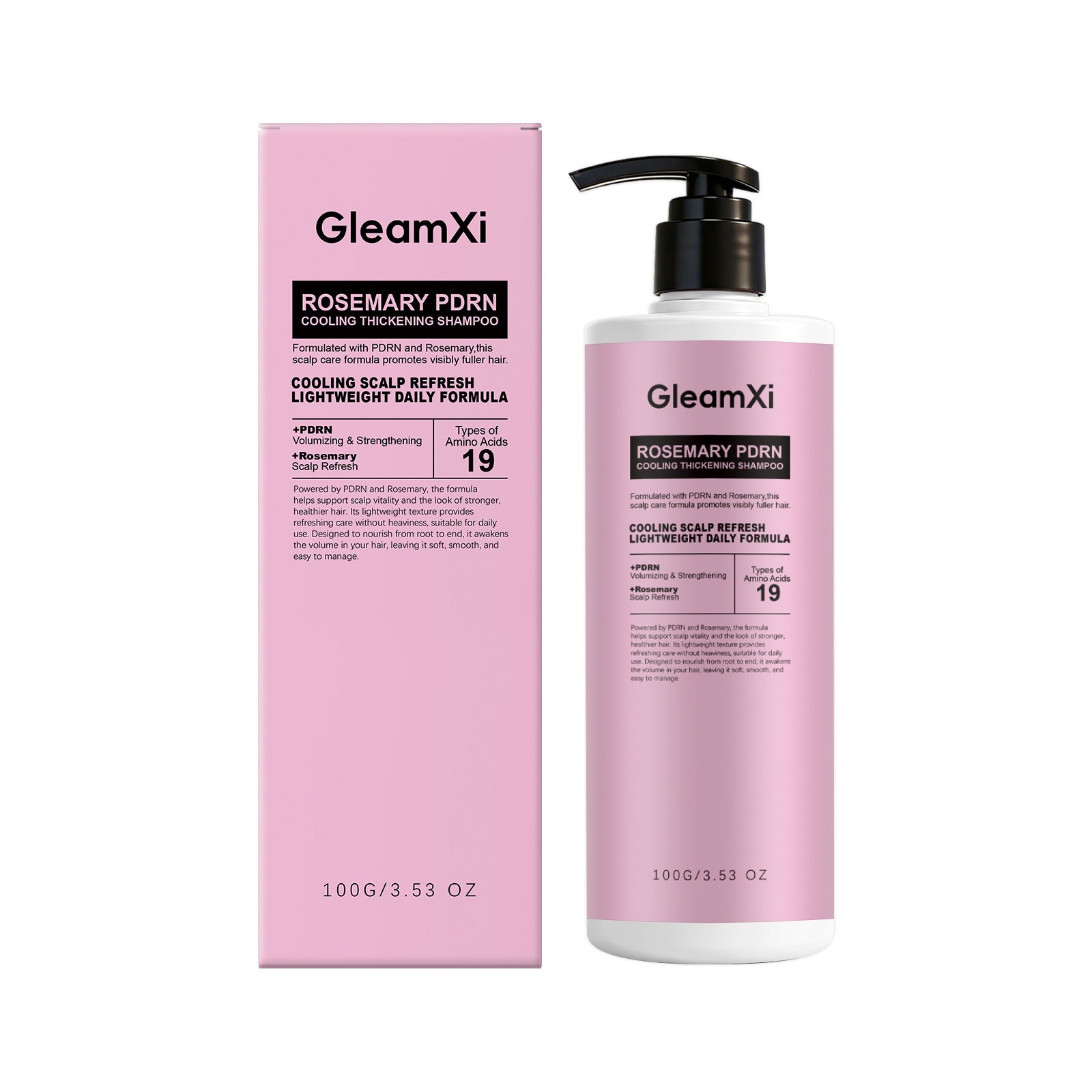 Shampooing rafraîchissant au romarin Gleamxi