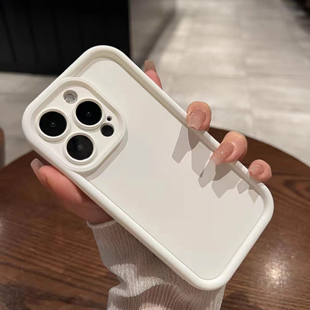 Solid Color Housse de téléphone en silicone résistant à la chute
