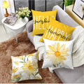 Chic Velvet Plant-Print Home Décor Couverture d'oreiller