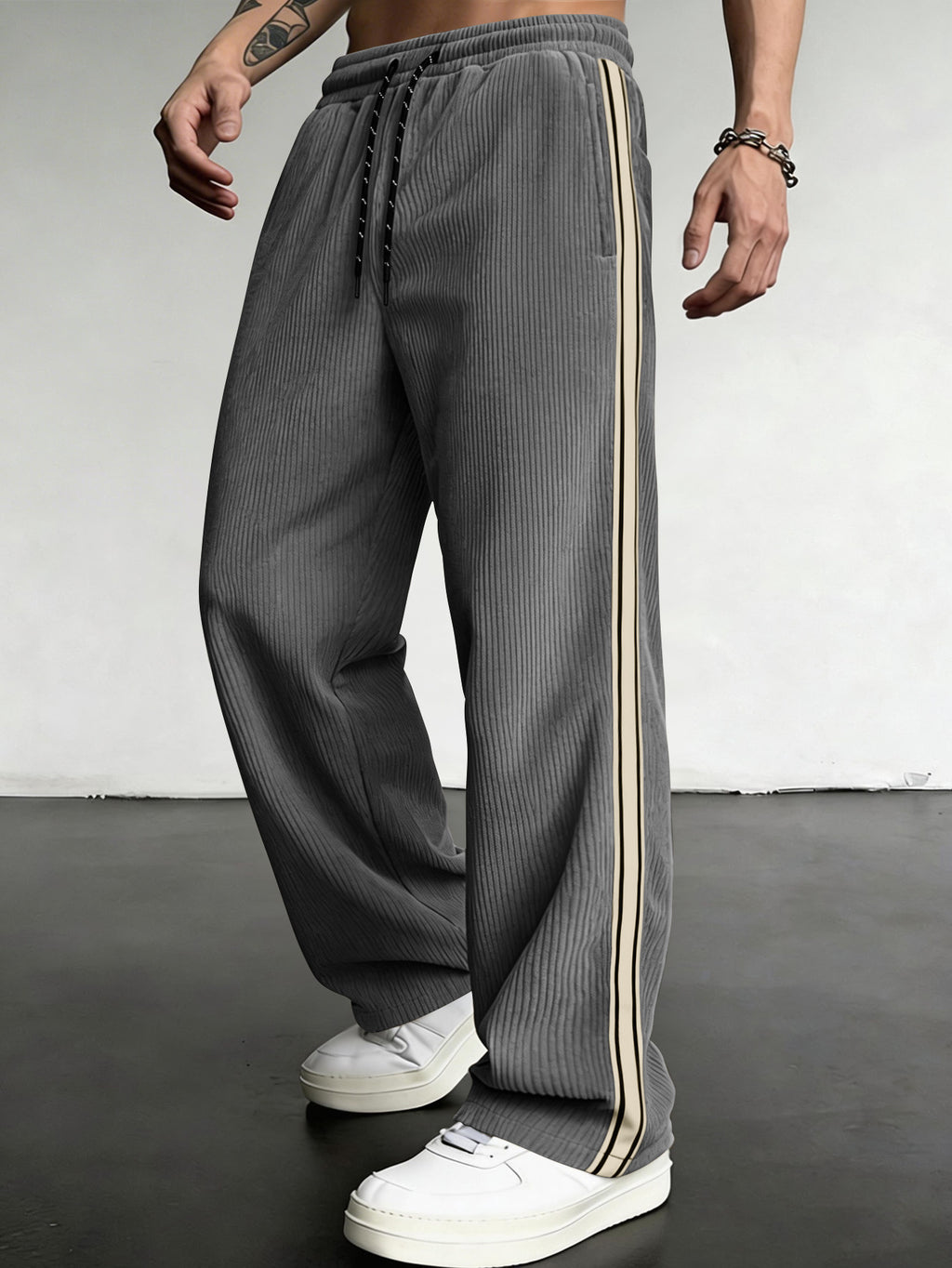 Pantalon respirant à cordon respirant Relaxed-fit Outdoor Casual Straight-leg
