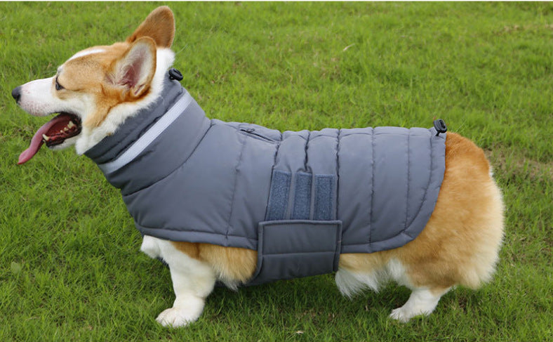 Manteau de chien d'hiver imperméable Vêtements pour animaux de compagnie Medum Grands chiens chaud Thicken Dog Vest Custome