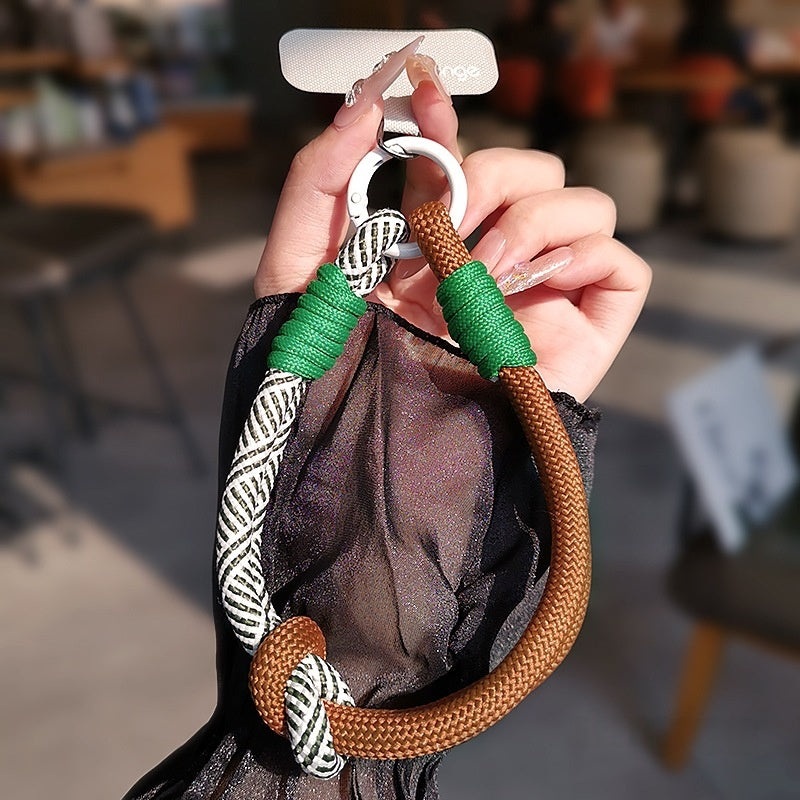 Portable de voyage extérieur Tag Woven Téléphone Lanyard