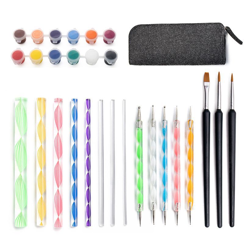 Ensemble de 28 pièces de stylos et d'outils de poterie