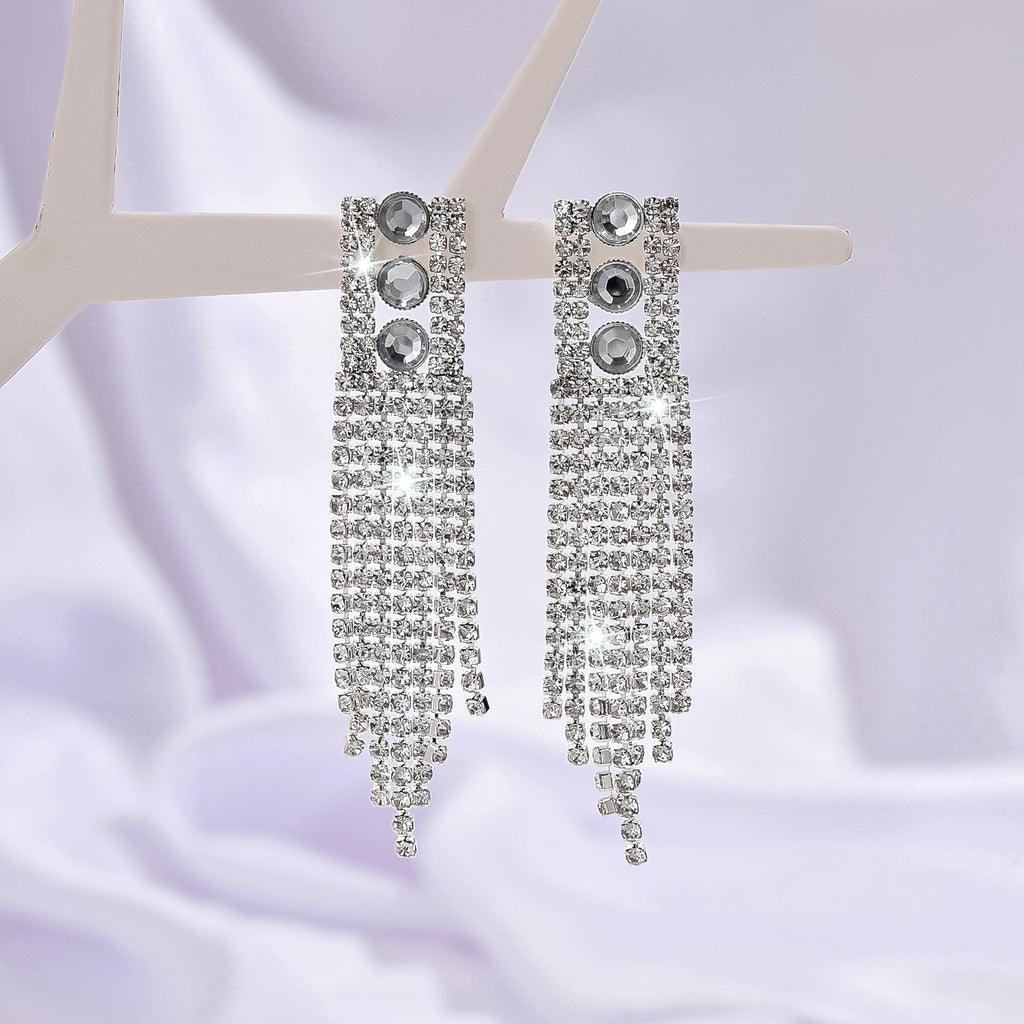 Boucles d'oreilles CZ 3 Rondes Femmes