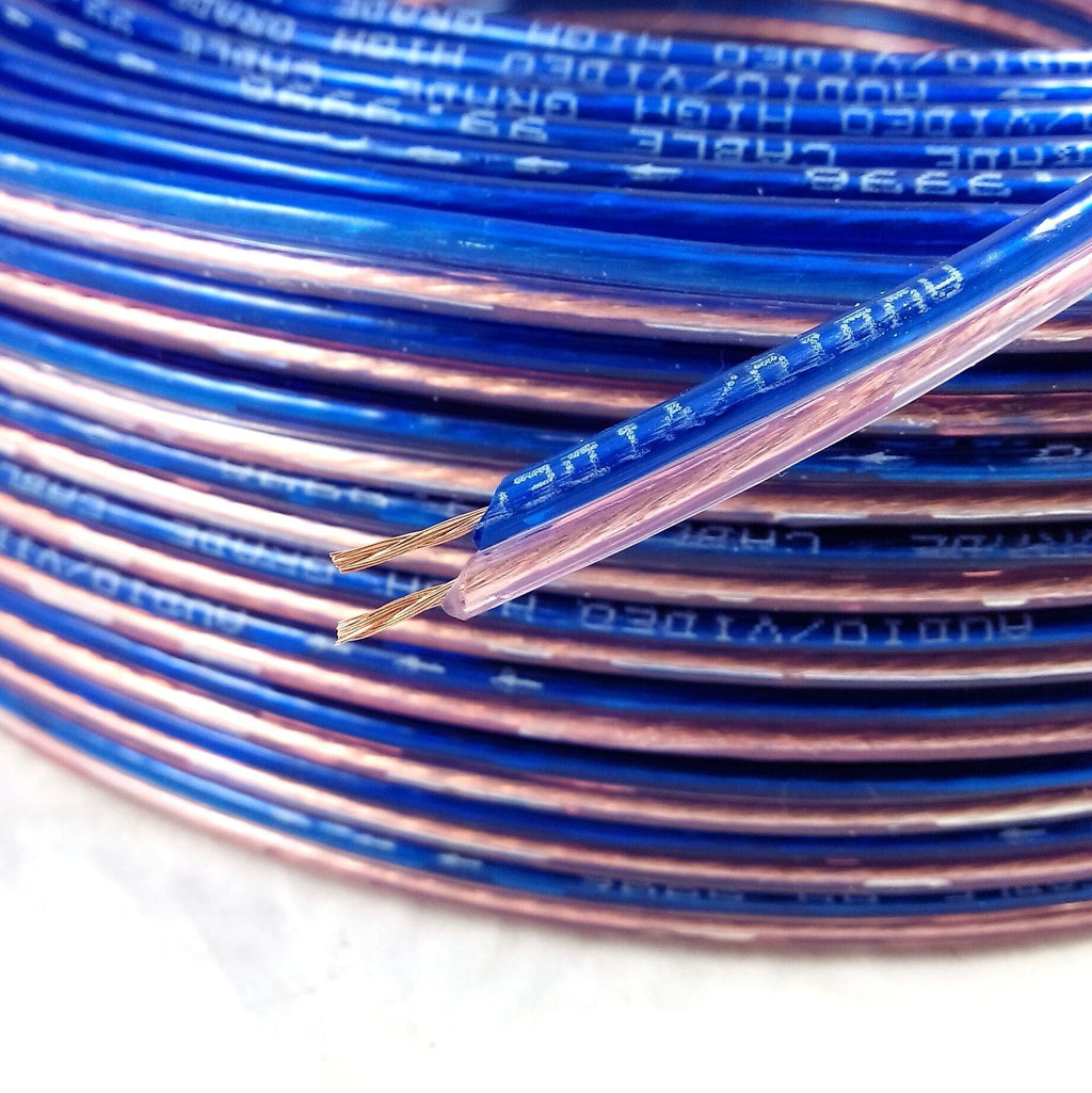 300 Core Blue et White Horn fil Audio Horn câble haut-parleur