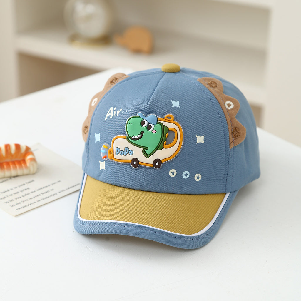 Voiture de dessin animé de style coréen Dinosaur Baby Mute Style Casquette de baseball avec haut doux