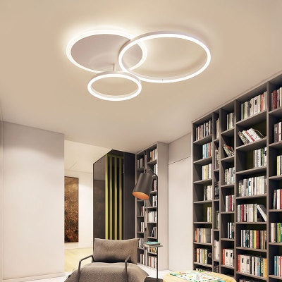 Salon LED lampe moderne éclairage Minimalist installations contemporaines