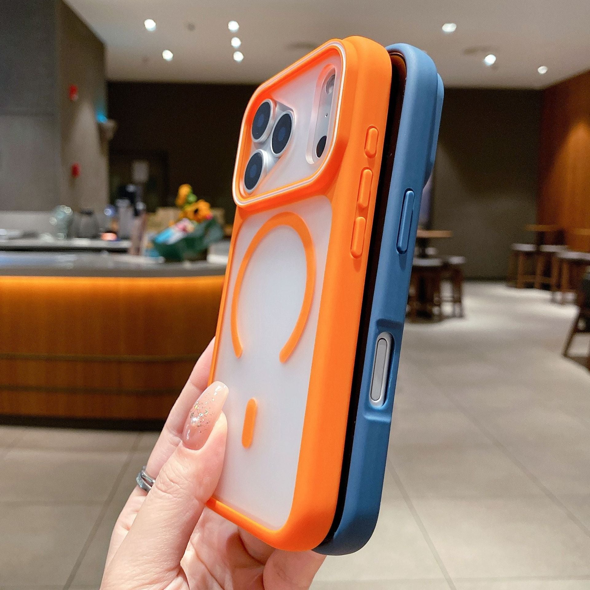 Smartphone grand écran magnétique Matte cas résistant à la goutte