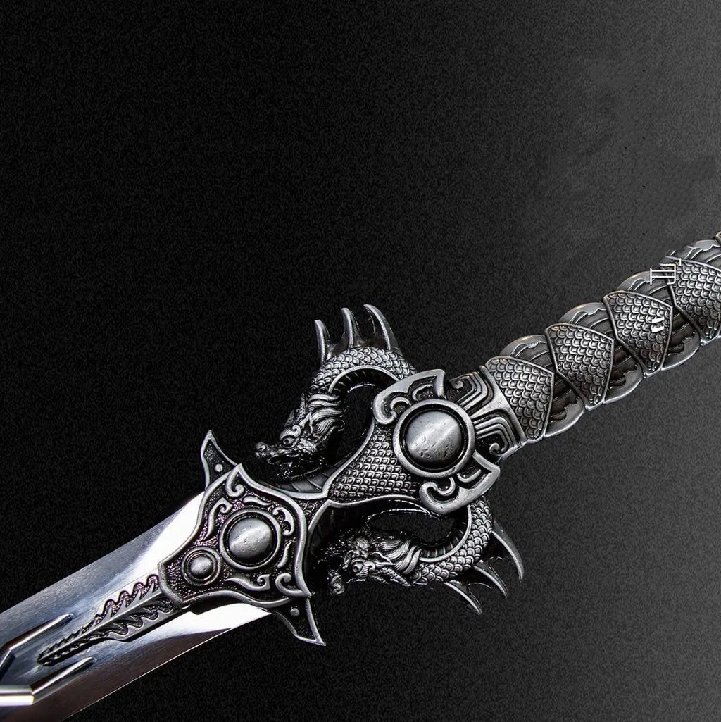 Lilong Sword Une pièce haute en acier au manganèse Arme à froid collectible non affûtée