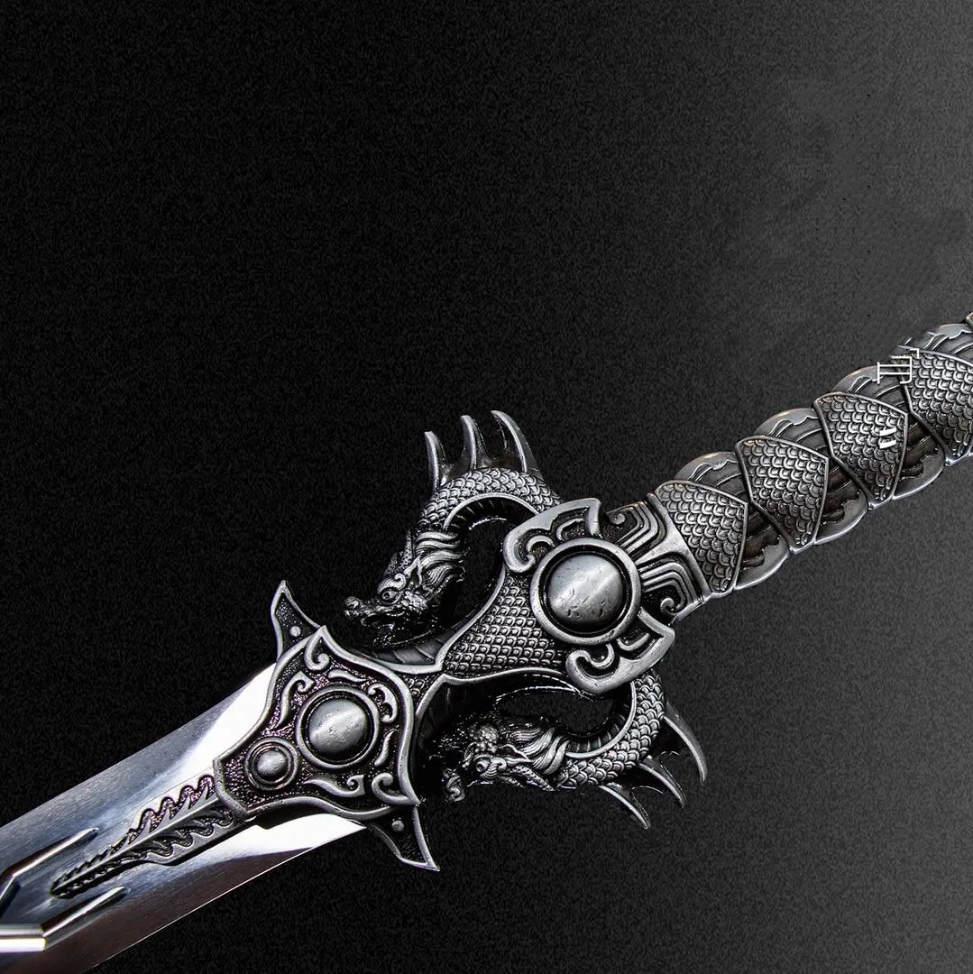 Lilong Sword Une pièce haute en acier au manganèse Arme à froid collectible non affûtée