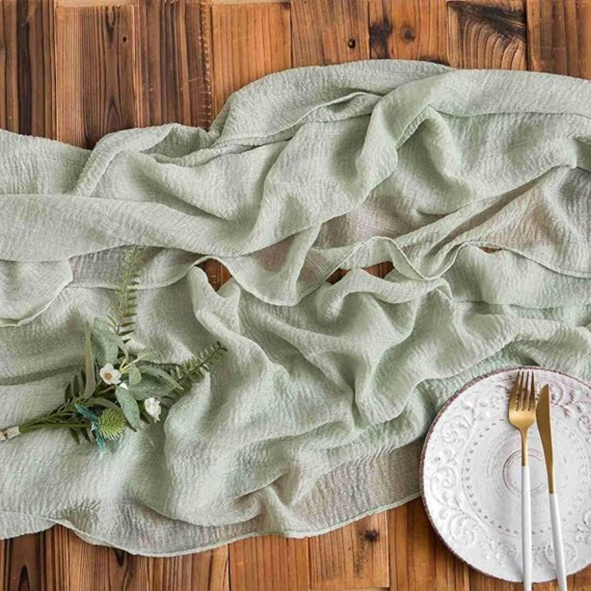 Décorations et accessoires de fête - Nappes vertes pour les fêtes de mariage - Nappes