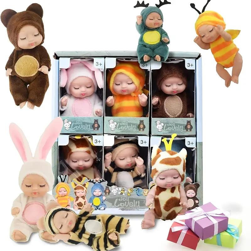 Ensemble de 6 poupées princesses dans une boîte cadeau L'anniversaire parfait